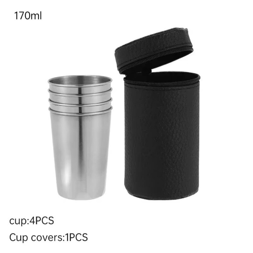 Whisky Beer And Wine - 4 Stuks 2025 Rvs Camping Cups
