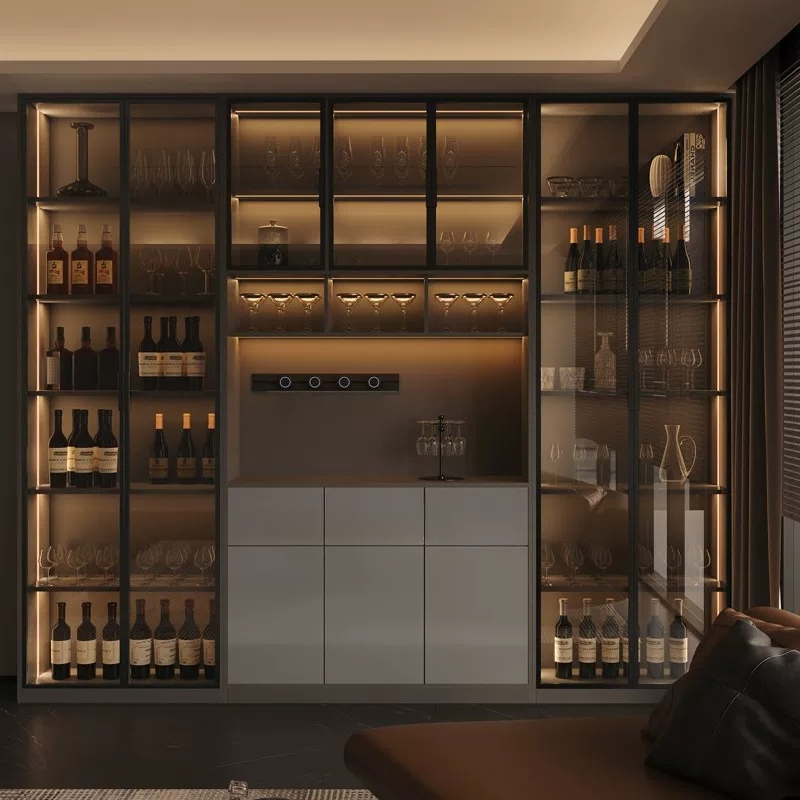 Wine & Beer Emporium - Lichte luxe Italiaanse eettafel wijnkast moderne