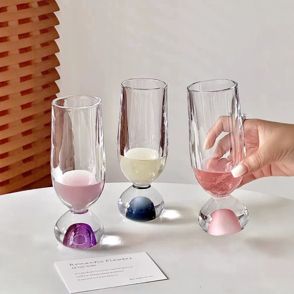 Wine Beer Tasting - Creatief glazen glas met ronde bodem