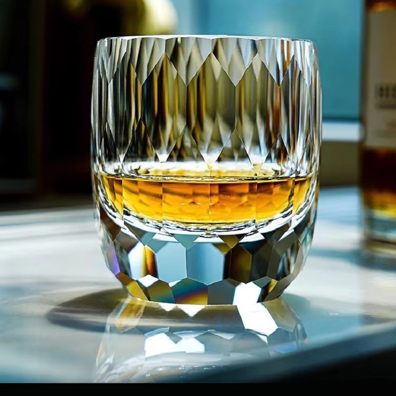 Whisky Beer And Wine - Japanse handgemaakte gesneden kristallen glazen whiskyglazen,