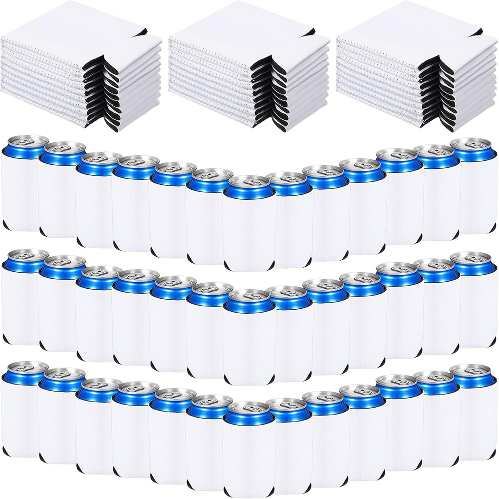Wine Chiller Sleeve - 10-50 stuks blanco blikjeskoelers, bulk geïsoleerde