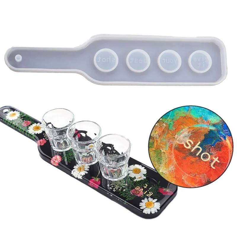 Wine Beer Tasting - Borrelglas dienblad DIY epoxyhars kunst siliconen
