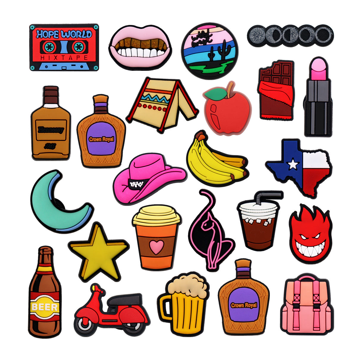 Wine X Beer - 1 Stuks Originele Schoenbedels Accessoires Bier