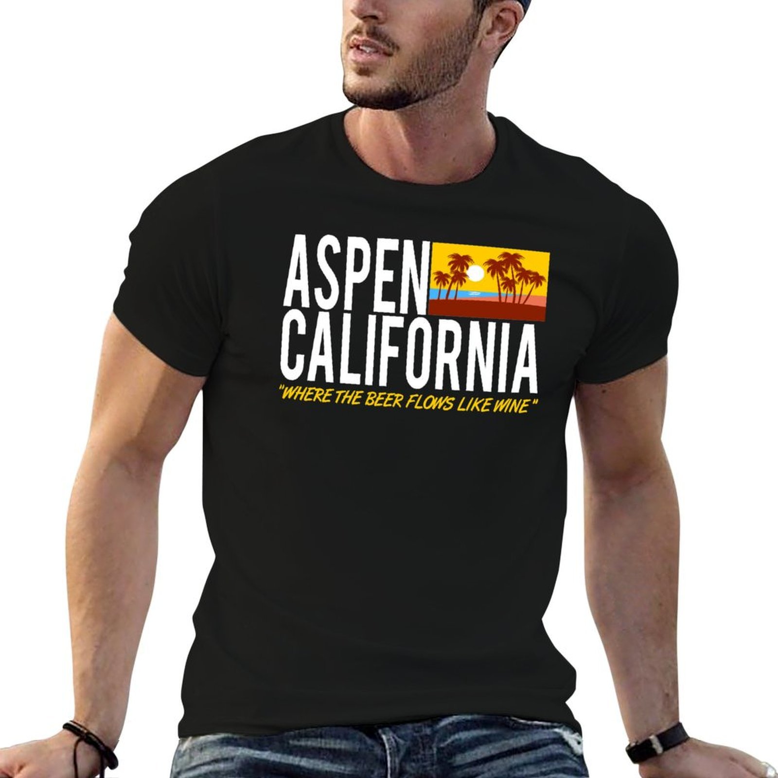 Aspen California - T-shirt met - Wine Like Beer recensie en prijs