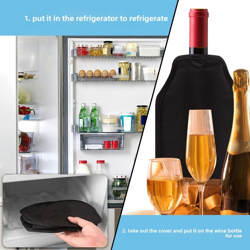 Nylon gel-ijswijnhoes voor sne - Wine Chiller Sleeve recensie en prijs