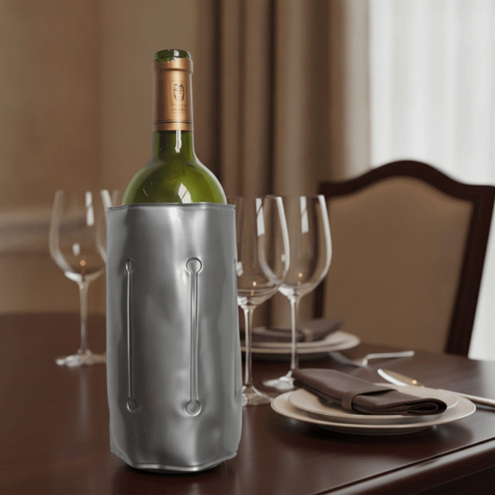 Herbruikbare wijnkoeltas Grijs - Wine Chiller Sleeve recensie en prijs