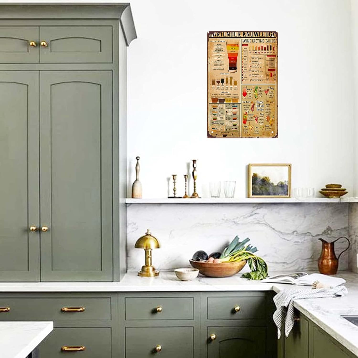 ZYPENG Wall Decor Tin Metal Si - Wine X Beer recensie en prijs