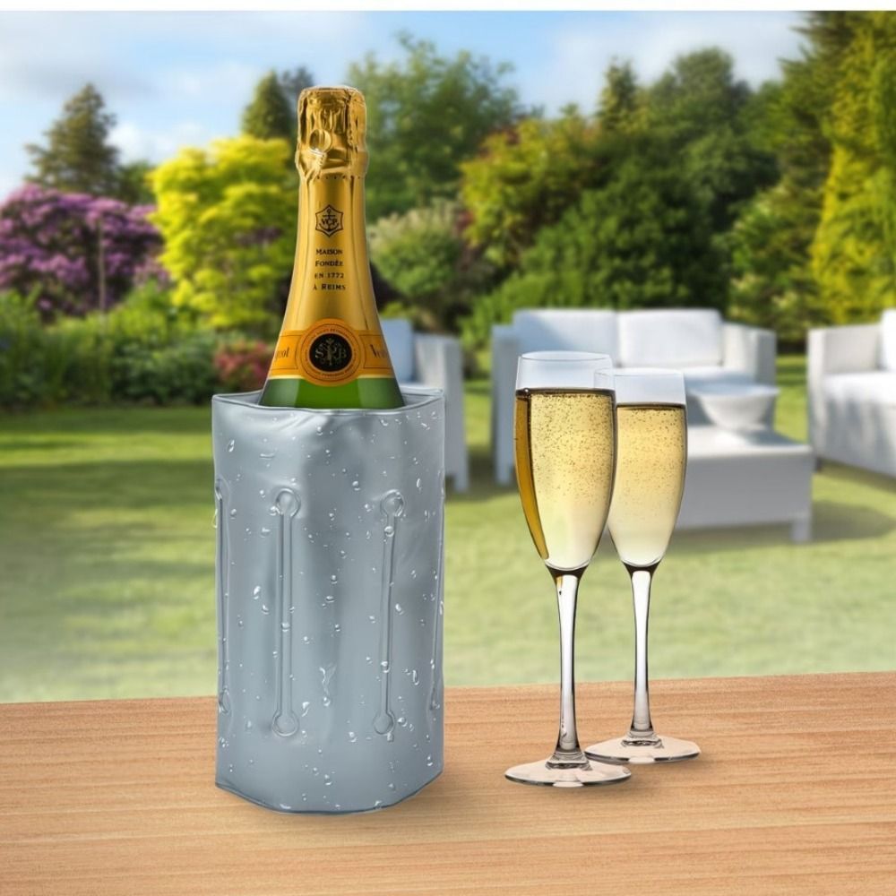 Herbruikbare wijnkoeltas grijs - Wine Chiller Sleeve recensie en prijs