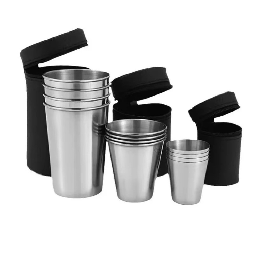 4 Stuks Outdoor Rvs Camping Cu - Whisky Beer And Wine recensie en prijs