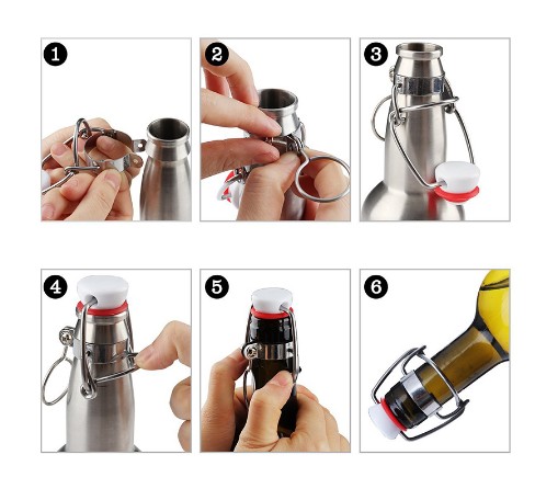 12Pcs Ez Kurk Cap Flip Top Sto - Wine Root Beer recensie en prijs